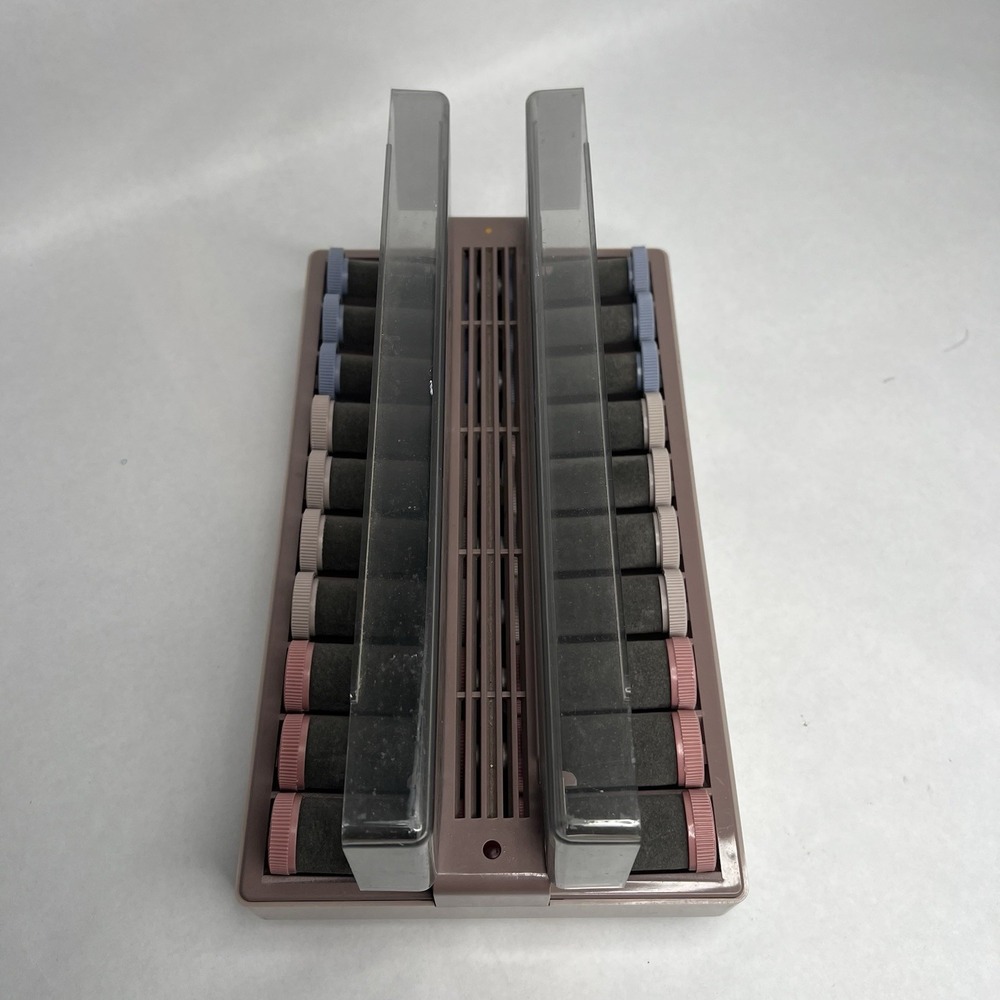 Vidal Sassoon Slimline Hairsetter Hot Curlers 20 Flocked Rollers 19 Clips VS-370 - Picture 2 of 8